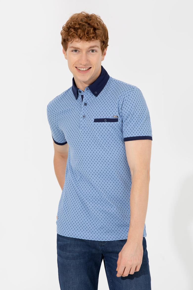 Erkek Koyu Mavi Polo Yaka Tişört