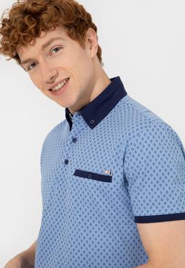 Erkek Koyu Mavi Polo Yaka Tişört - 50249185018