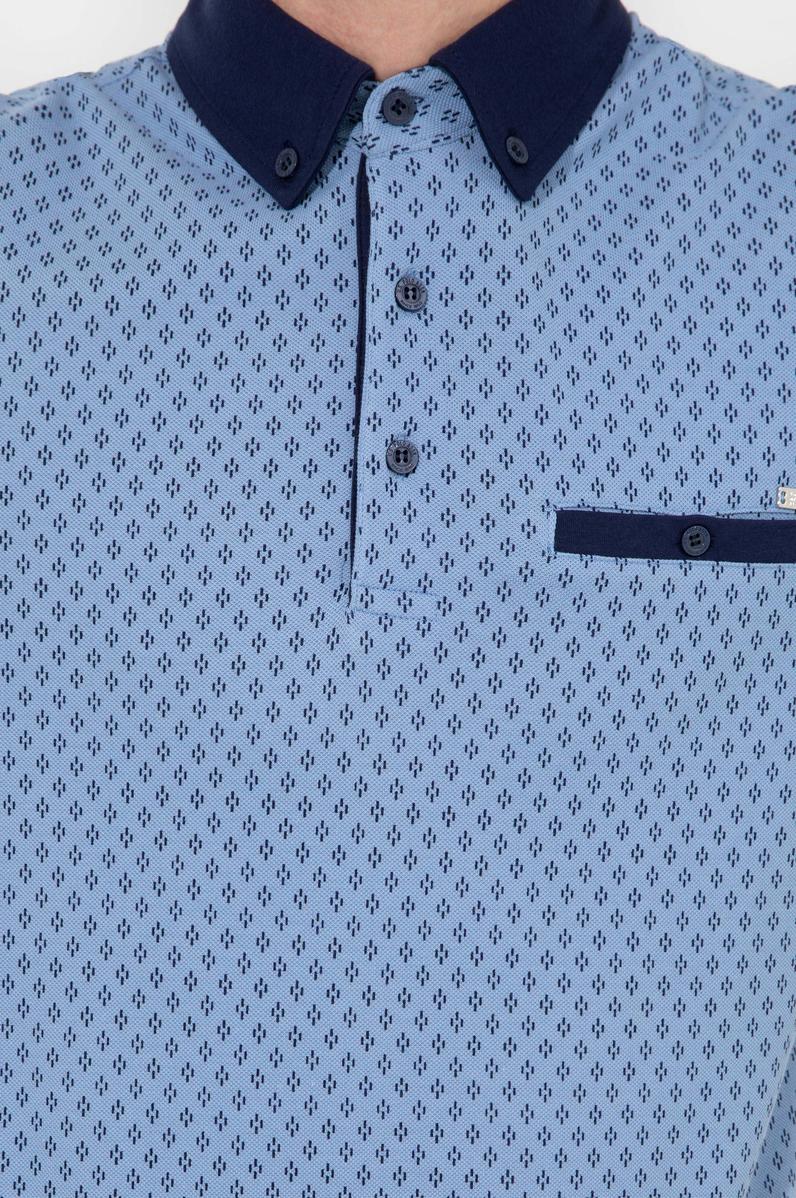 Erkek Koyu Mavi Polo Yaka Tişört