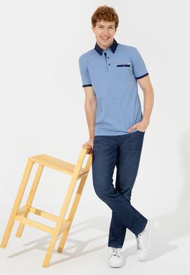 Erkek Koyu Mavi Polo Yaka Tişört - 50249185018