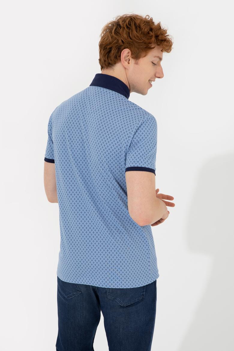 Erkek Koyu Mavi Polo Yaka Tişört - 50249185018