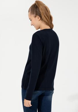 Kadın Lacivert Basic Triko Hırka - 50253697012