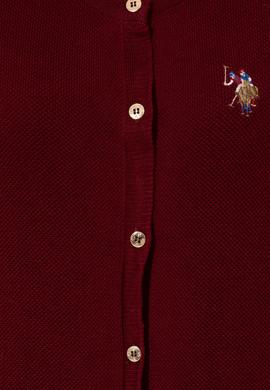 Kadın Bordo Basic Triko Hırka - 50253697027