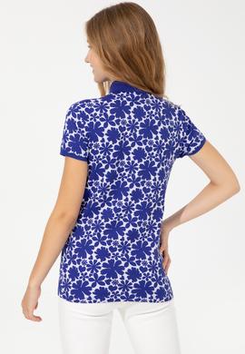 Kadın Lila Polo Yaka Tişört - 50251907008