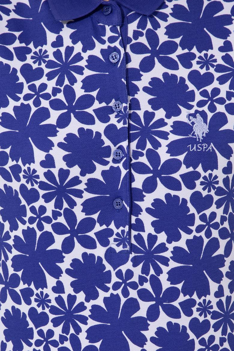 Kadın Lila Polo Yaka Tişört - 50251907008