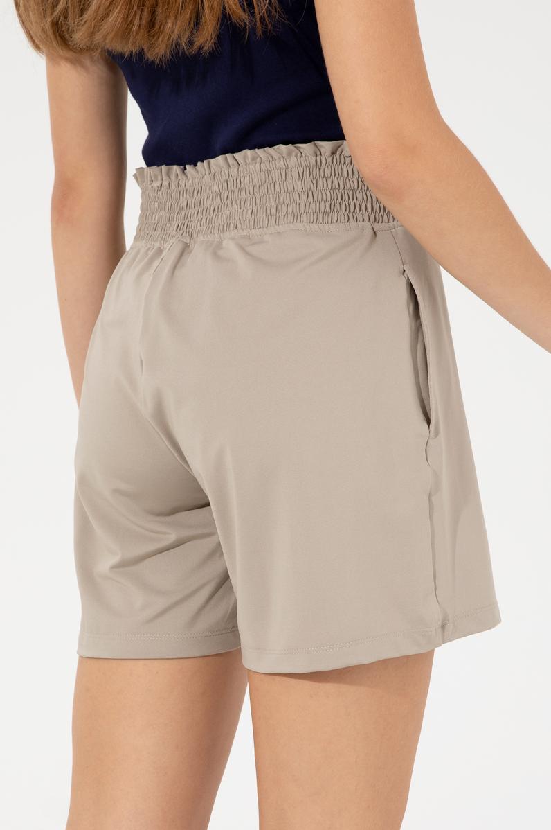Kadın Haki Örme Şort