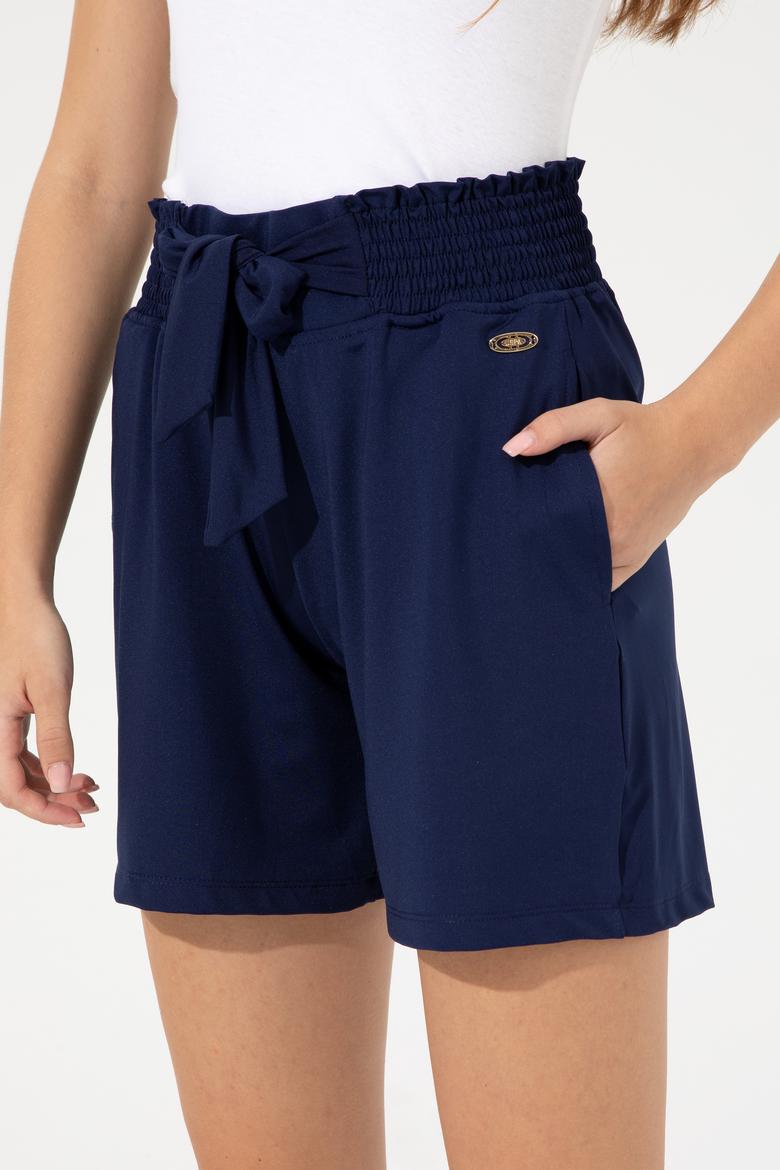 Kadın Lacivert Örme Şort - 50249068016