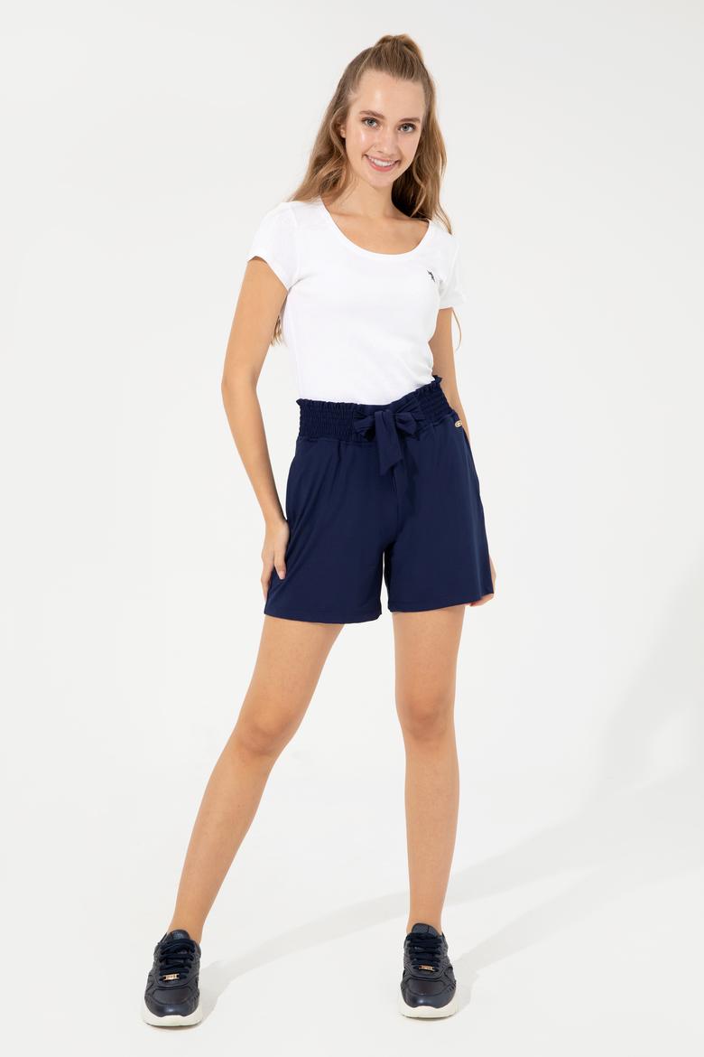 Kadın Lacivert Örme Şort - 50249068016