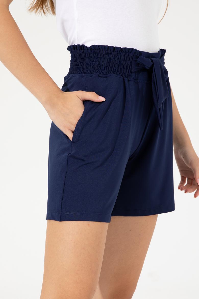 Kadın Lacivert Örme Şort - 50249068016