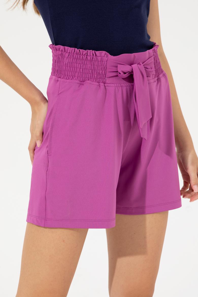 Kadın Menekşe Örme Şort - 50249068022