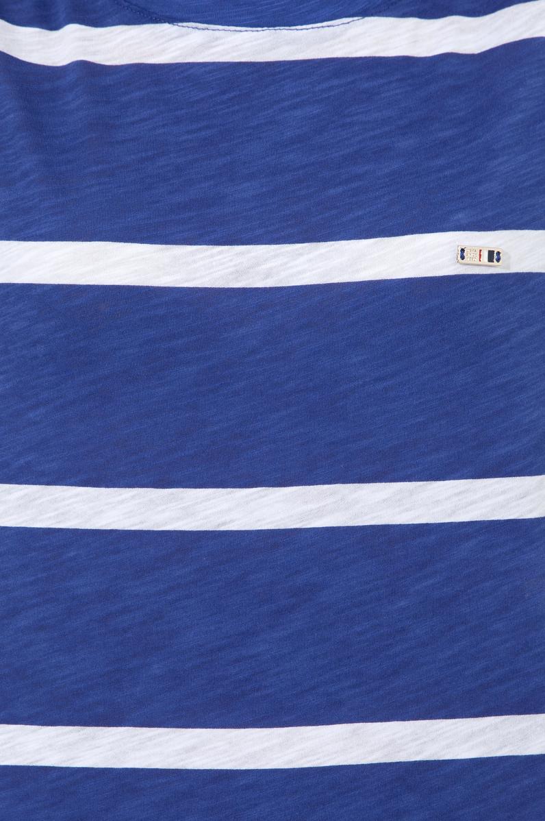 Kadın Mavi Bisiklet Yaka Tişört