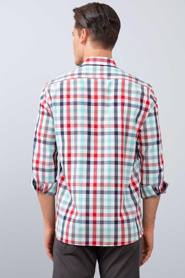 Erkek Kırmızı Gömlek Uzunkol - 50209056014