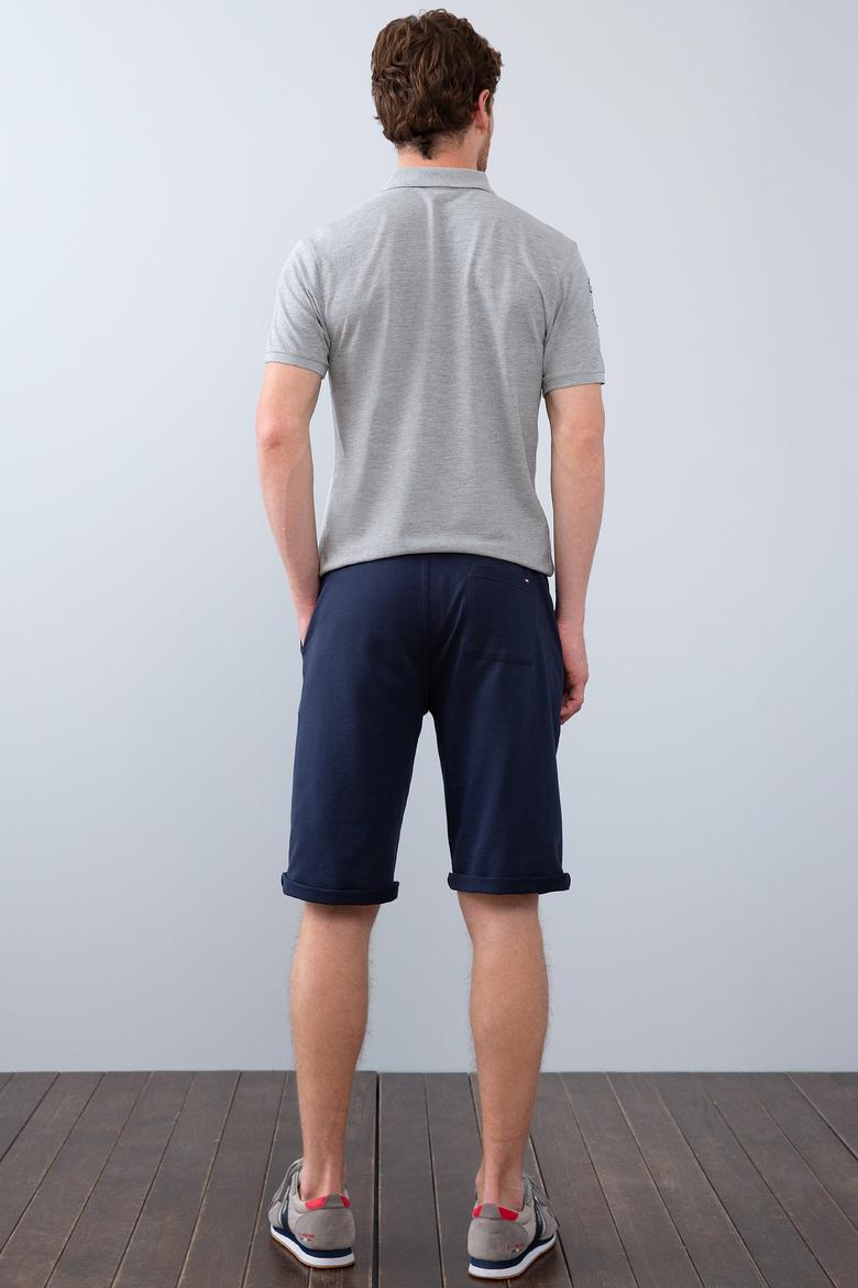 Erkek Lacivert  Örme Şort - 50213664004