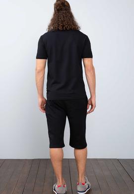 Erkek Siyah  Örme Şort - 50213664014