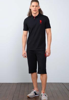 Erkek Siyah  Örme Şort - 50213664014