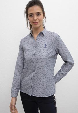 Kadın Antrasit Uzun Kollu Gömlek - 50220021030