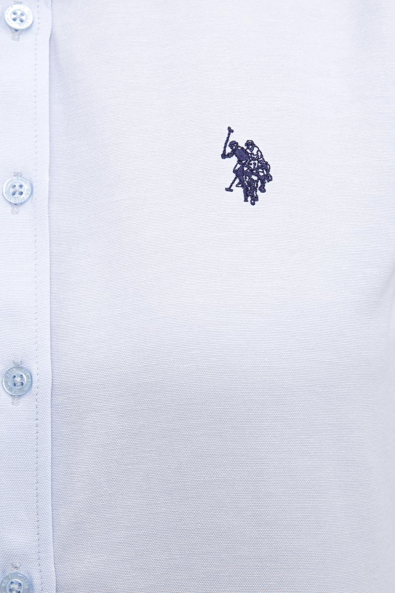 Kadın Mavi Gömlek Uzunkol Basic - 50231191009