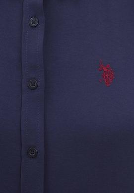 Kadın Lacivert Gömlek Uzunkol Basic - 50231191031