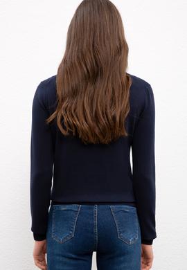 Kadın Lacivert Basic Kazak - 50224709001