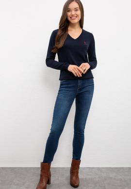 Kadın Lacivert Basic Kazak - 50224709001