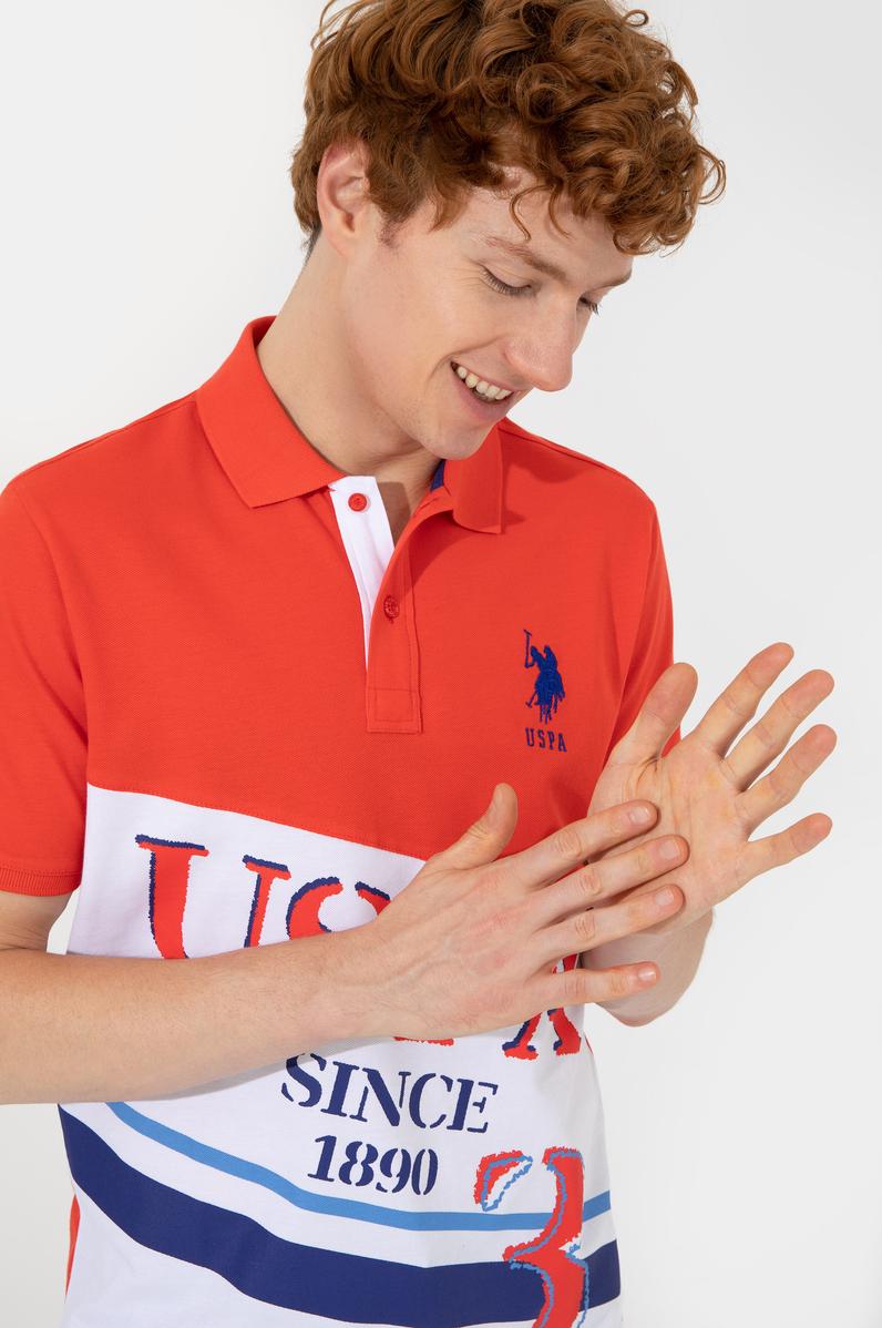 Erkek Kırmızı Polo Yaka Tişört