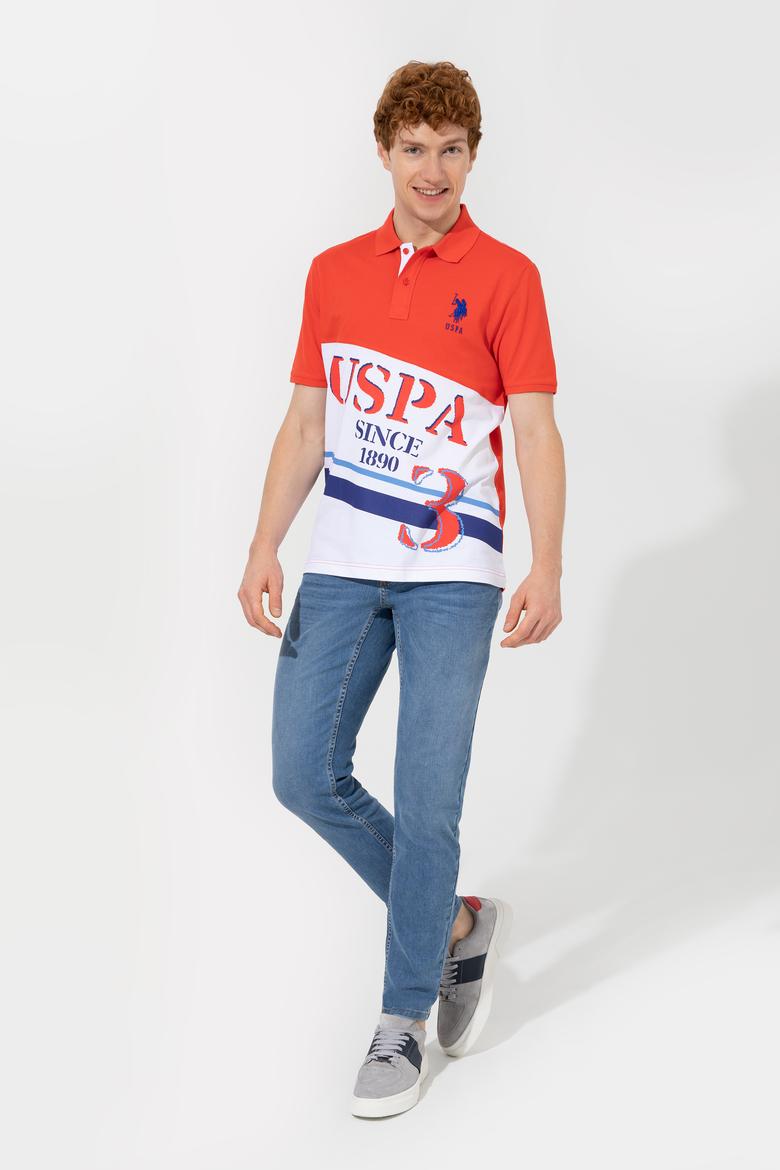 Erkek Kırmızı Polo Yaka Tişört - 50249192014