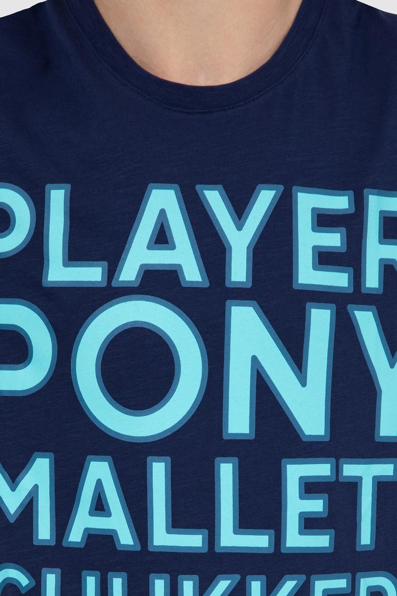 Erkek Lacivert Bisiklet Yaka Tişört - 50248611013