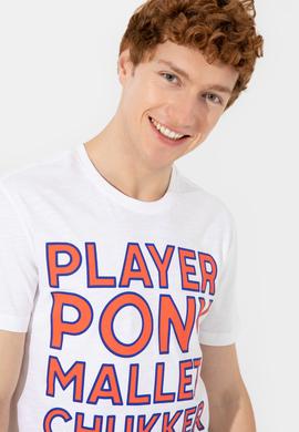 Erkek Beyaz Bisiklet Yaka Tişört - 50248611005