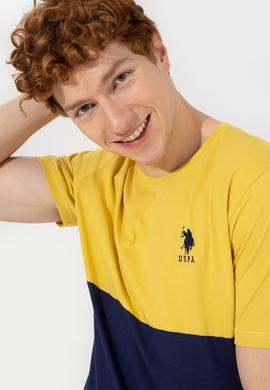 Erkek Safran Bisiklet Yaka T-Shirt - 50247328166