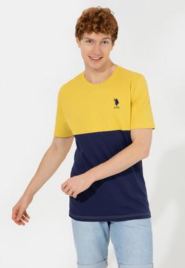 Erkek Safran Bisiklet Yaka T-Shirt - 50247328166