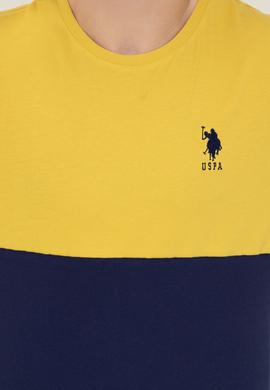 Erkek Safran Bisiklet Yaka T-Shirt - 50247328166