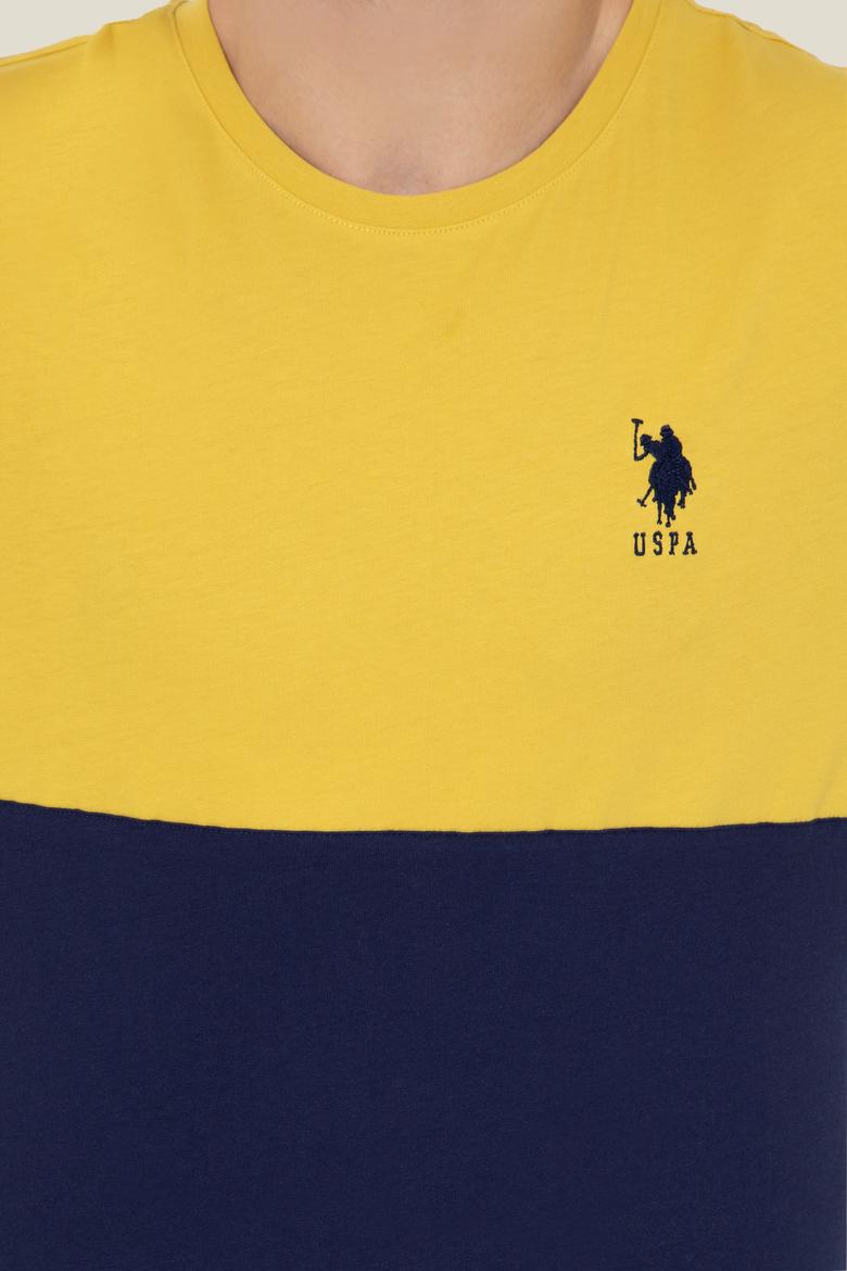 Erkek Safran Bisiklet Yaka T-Shirt - 50247328166