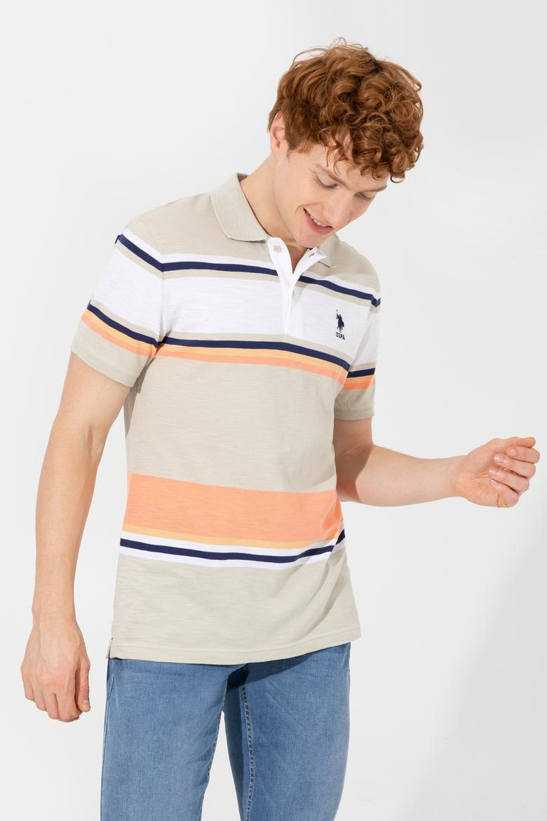 Erkek Taş Polo Yaka Tişört - 50246132022