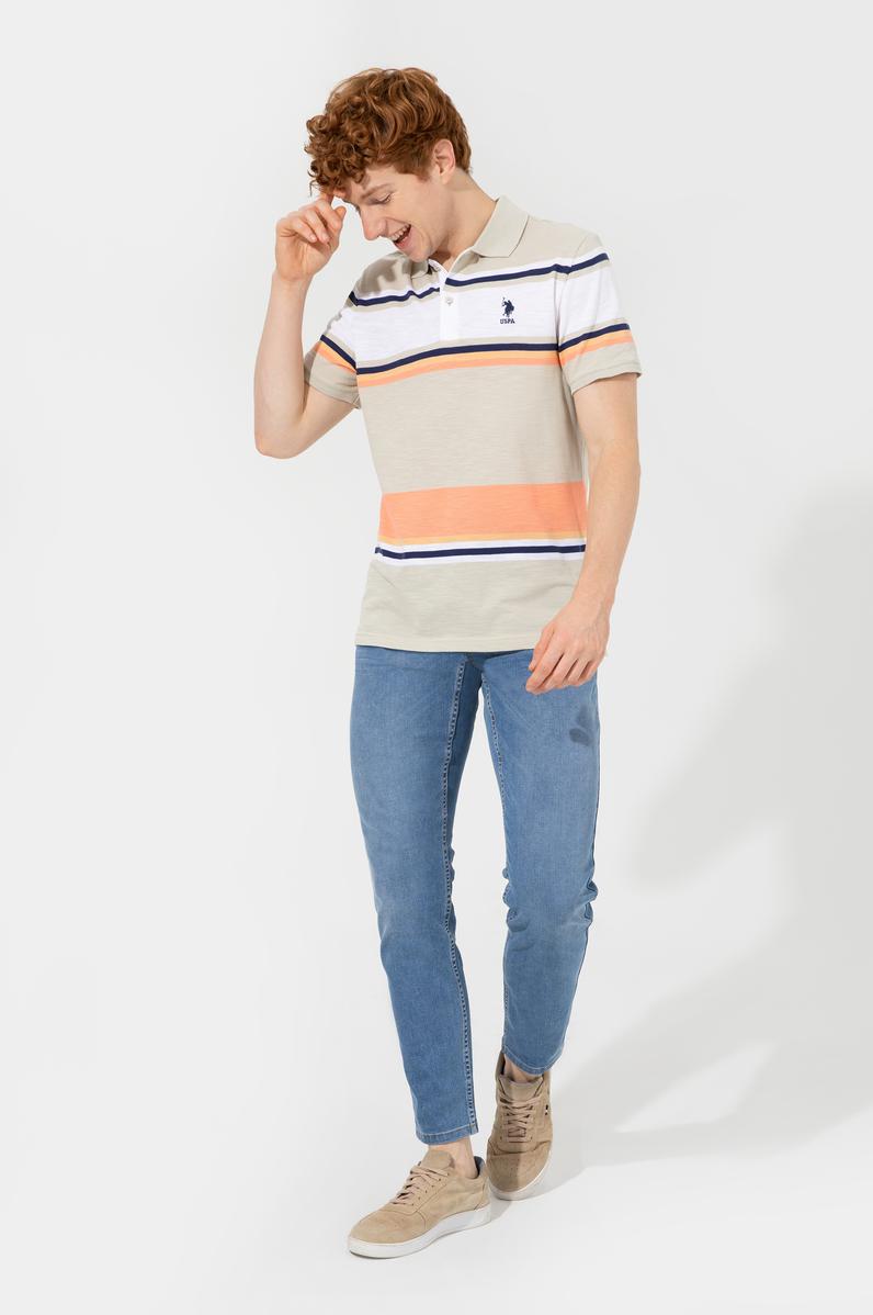 Erkek Taş Polo Yaka Tişört