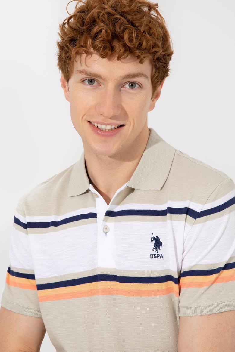 Erkek Taş Polo Yaka Tişört - 50246132022