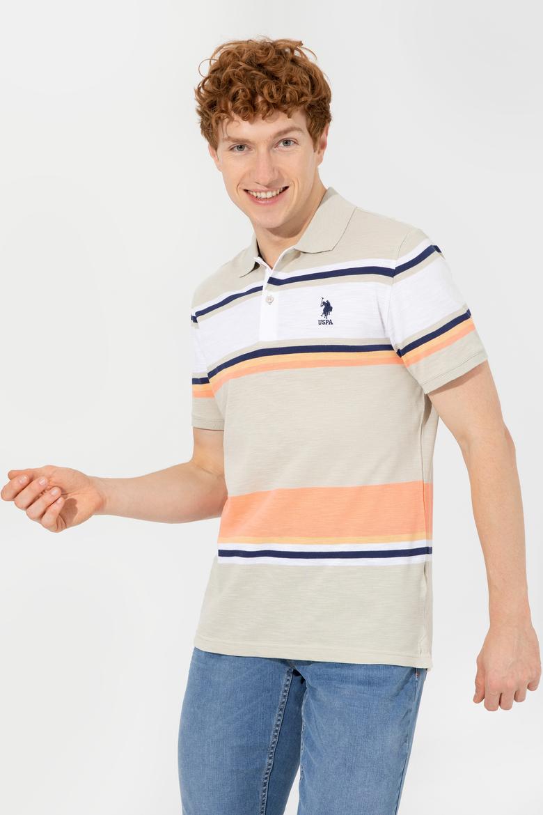 Erkek Taş Polo Yaka Tişört - 50246132022