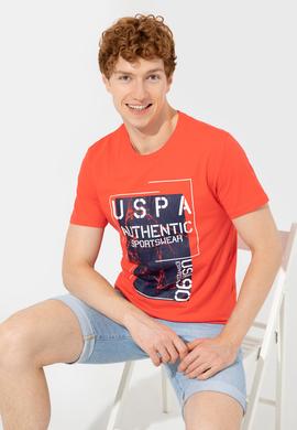 Erkek Kırmızı Bisiklet Yaka Tişört - 50246123050