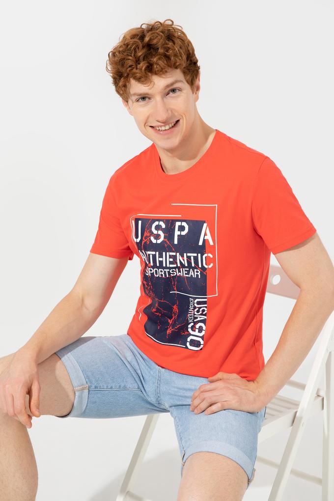 Erkek Kırmızı Bisiklet Yaka Tişört