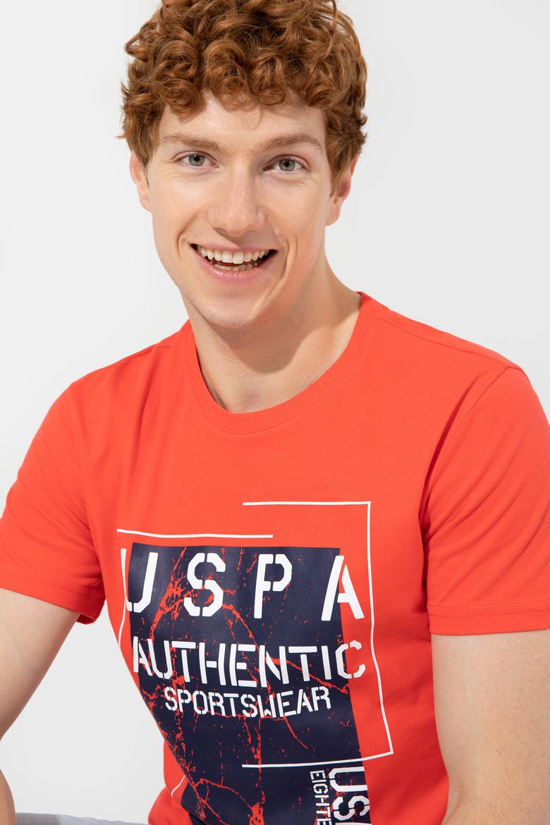 Erkek Kırmızı Bisiklet Yaka Tişört - 50246123050