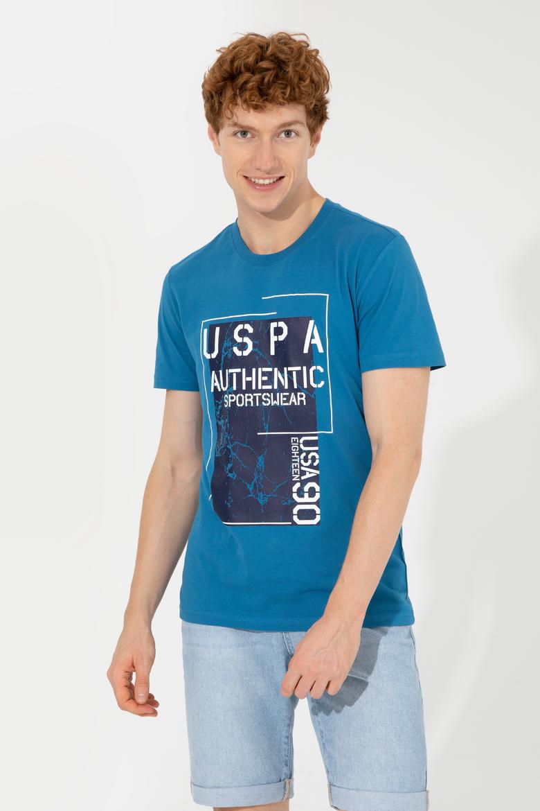 Erkek Petrol Bisiklet Yaka Tişört - 50246123040