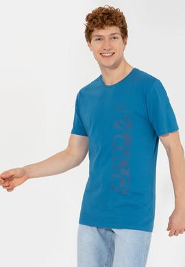 Erkek Petrol Bisiklet Yaka Tişört - 50247340176