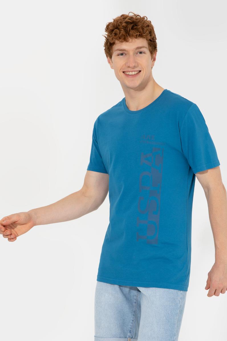 Erkek Petrol Bisiklet Yaka Tişört