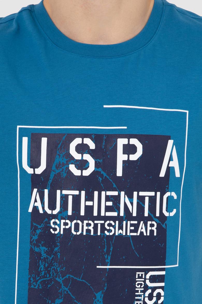 Erkek Petrol Bisiklet Yaka Tişört - 50246123040