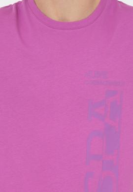 Erkek Menekşe Bisiklet Yaka Tişört - 50247340166