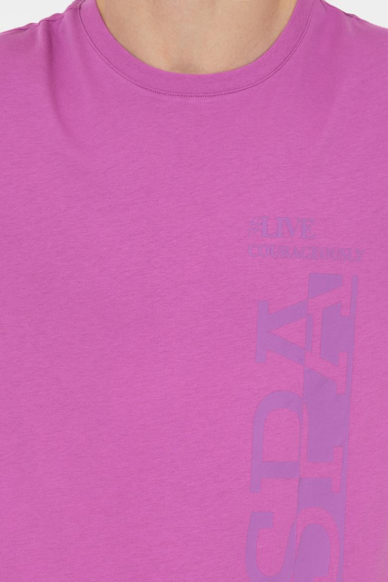 Erkek Menekşe Bisiklet Yaka Tişört - 50247340166