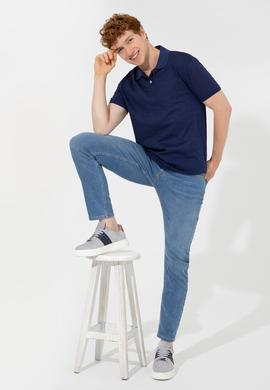 Erkek Lacivert Polo Yaka Tişört - 50249184016