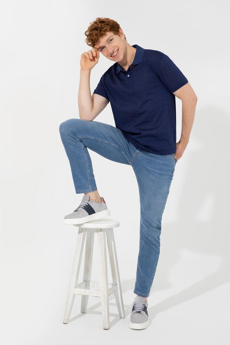 Erkek Lacivert Polo Yaka Tişört - 50249184016