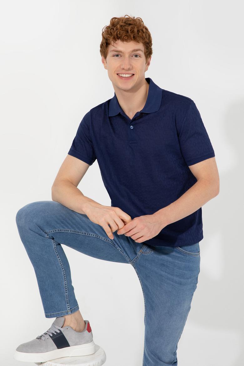 Erkek Lacivert Polo Yaka Tişört - 50249184016