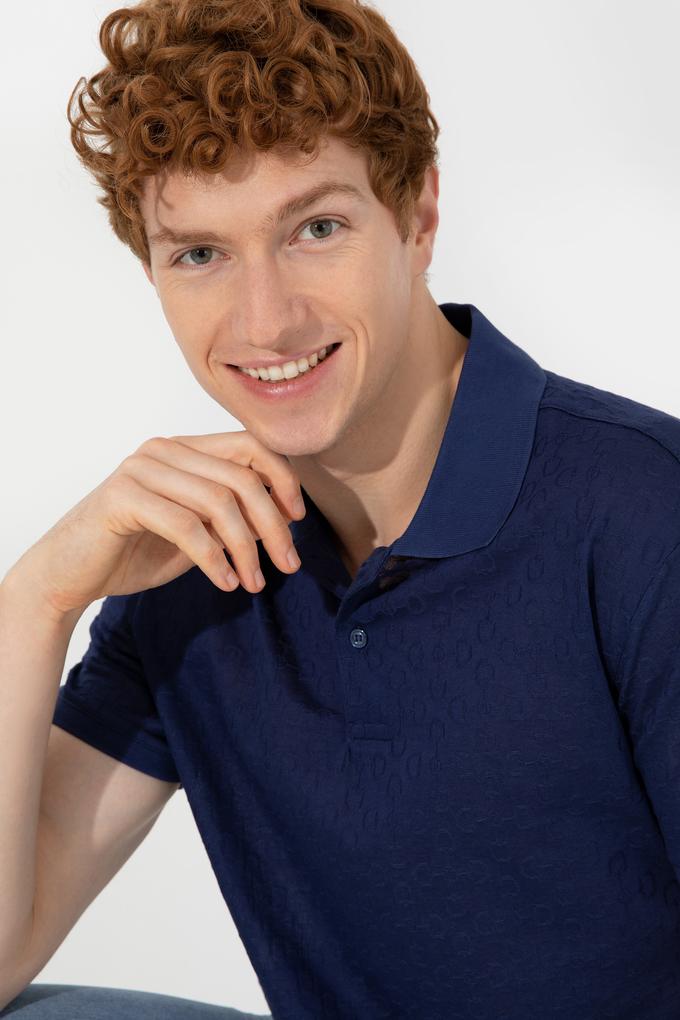 Erkek Lacivert Polo Yaka Tişört