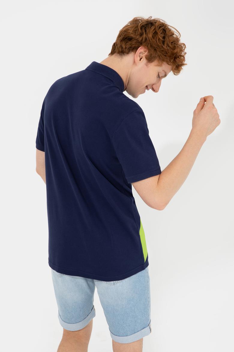 Erkek Lacivert Polo Yaka Tişört - 50249138020